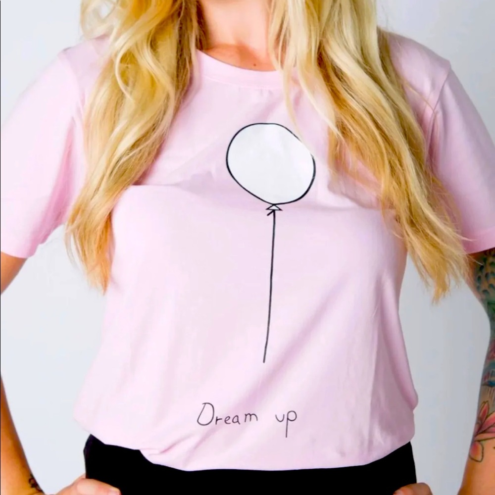 Amelia James Dream Up Tee Balloon Pink